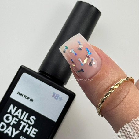 01 FUN TOP - Top Coat (No Wipe) 10ml NAILS OF THE DAY