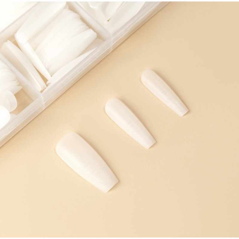 BALERINA WHITE - EASY GEL TIPS (soft gel tips) 360stk ECLAIR-TIPS-Double Beauty Shop