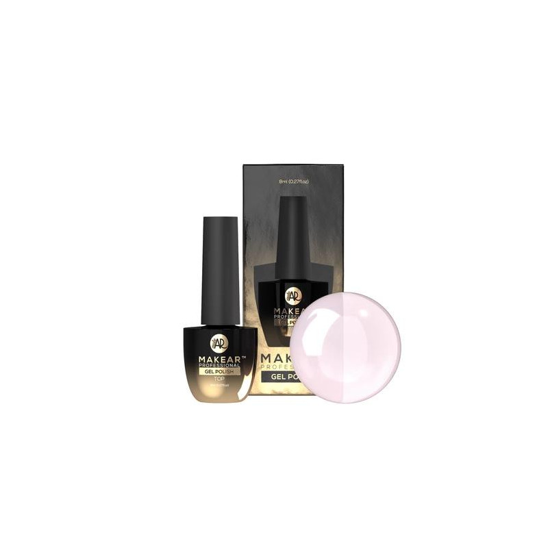 Milky Blush - Top Coat (No Wipe) OHNE HEMA 8ml MAKEAR-UV NAGELLACKE-Double Beauty Shop