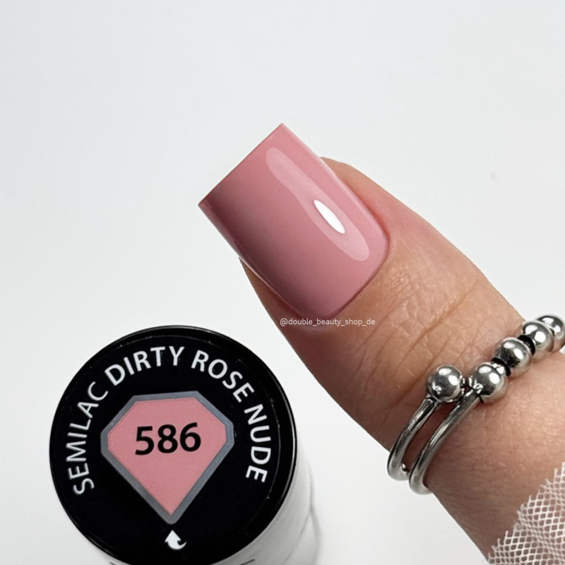 586 DIRTY ROSE NUDE - UV Nagellack 7ml Semilac-Alle Farben SEMILAC-Double Beauty Shop