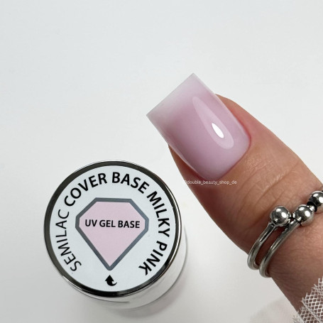 Milky Pink - Skin Tone Cover Base Coat 7ml Semilac