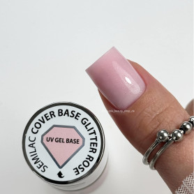 Glitter Rose - Skin Tone Cover Base Coat 7ml Semilac 2