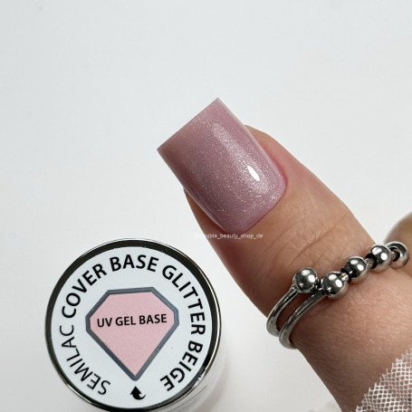 Glitter Beige - Skin Tone Cover Base Coat 7ml Semilac