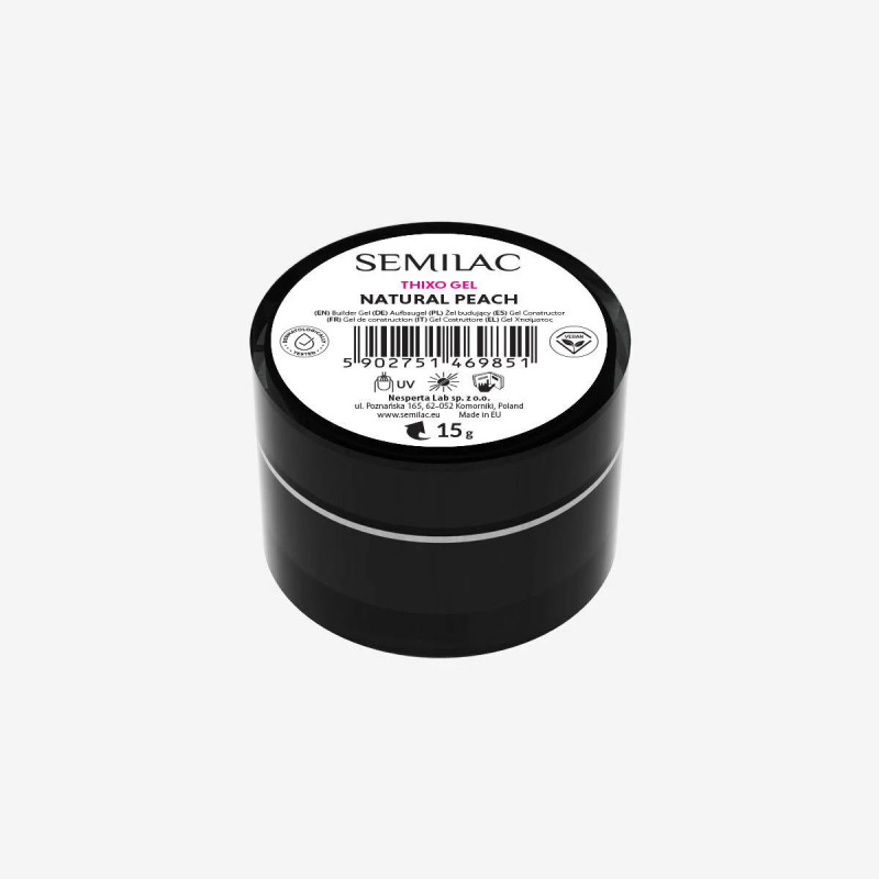 Natural Peach - Thixo Builder Gel 15ml SEMILAC-Online-Shop-Double Beauty Shop
