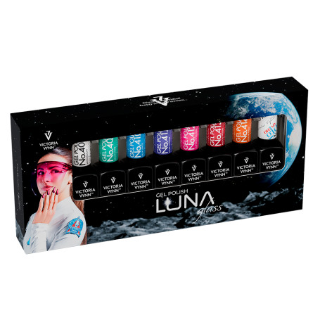 LUNAGLASS - Collection Set (8x8ml) + Top Coat und Magnet VICTORIA VYNN