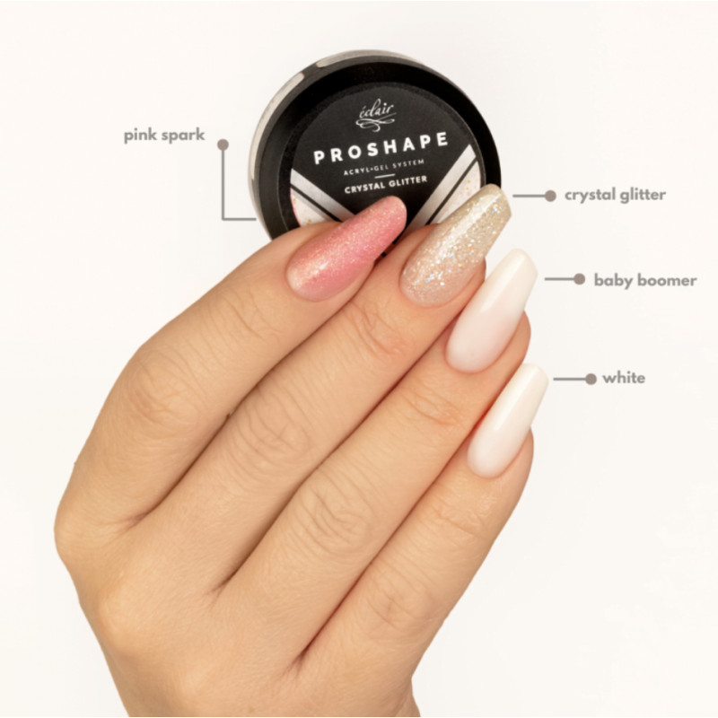 WHITE  - ProShape AcrylGel 15g ECLAIR-ACRYLGEL-Double Beauty Shop