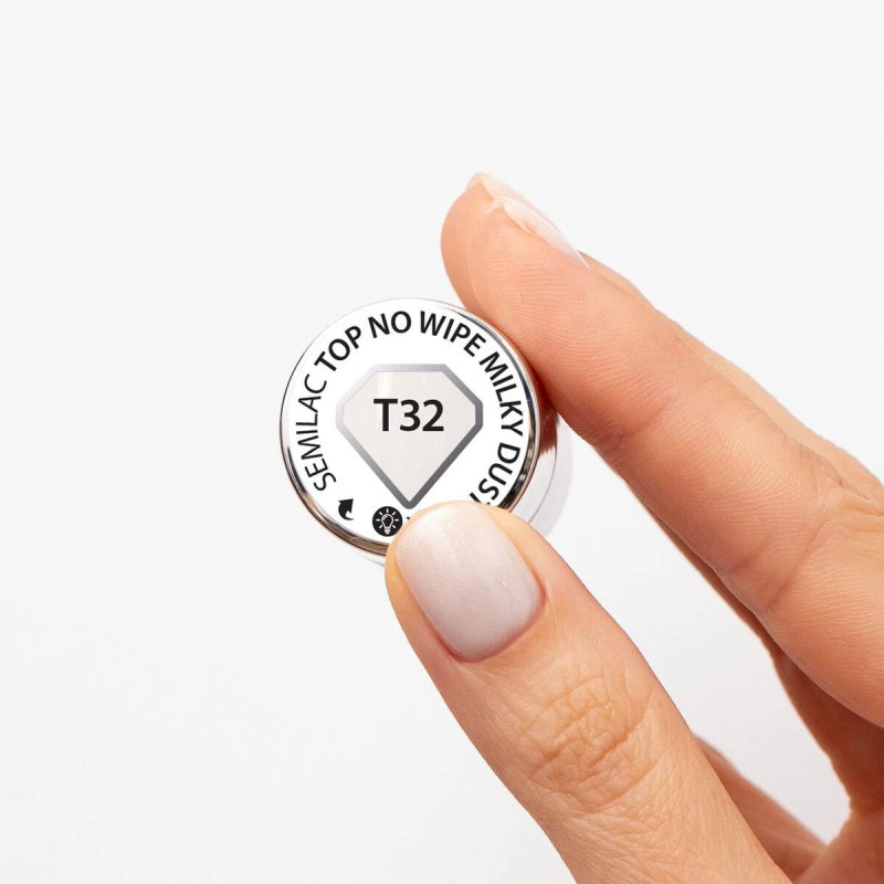 Milky Dust T32 - Top Coat (Top no wipe) 7ml SEMILAC-Online-Shop-Double Beauty Shop