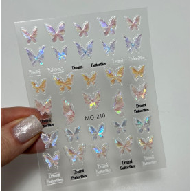 Aufkleber 3d Butterflies Nailart