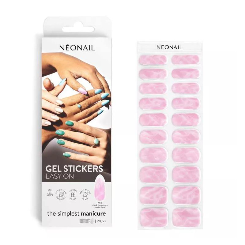 M13 - GEL STICKERS EASY ON (Gel Wraps) NEONAIL-WRAPS-Double Beauty Shop