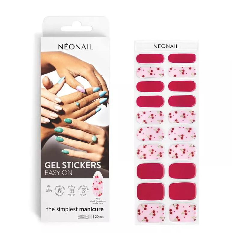 M15 - GEL STICKERS EASY ON (Gel Wraps) NEONAIL-WRAPS-Double Beauty Shop