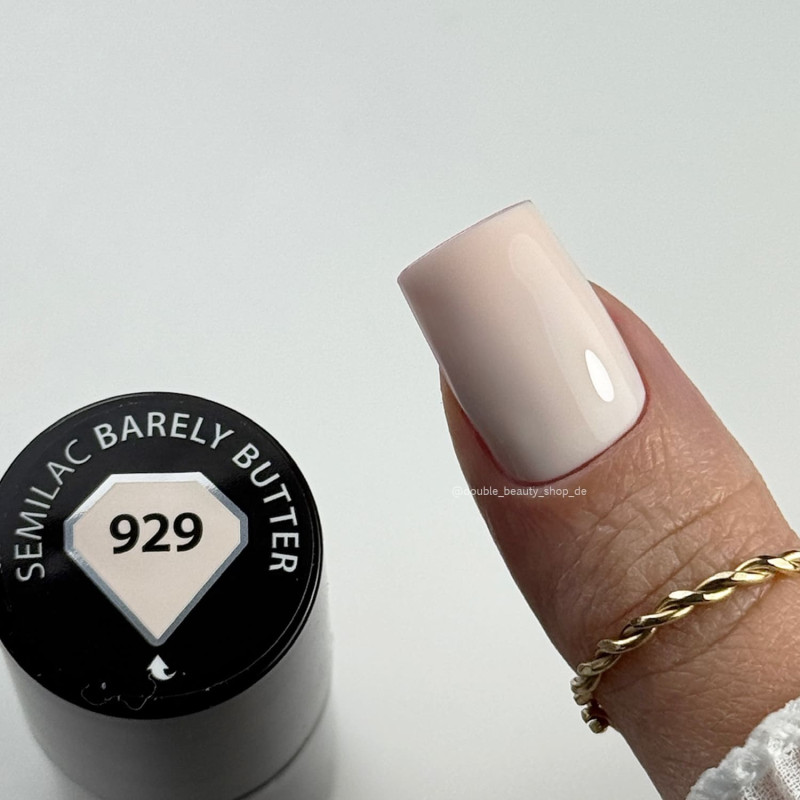 929 Barely Butter - UV Nagellack 7ml Semilac-Alle Farben SEMILAC-Double Beauty Shop
