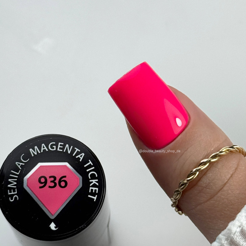 936 Magenta Ticket - UV Nagellack 7ml Semilac-Alle Farben SEMILAC-Double Beauty Shop