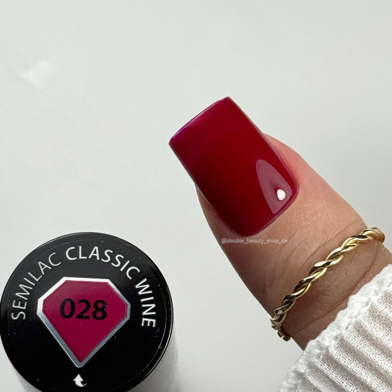 028 Classic Wine - UV Nagellack 7 ml Semilac-Alle Farben SEMILAC-Double Beauty Shop