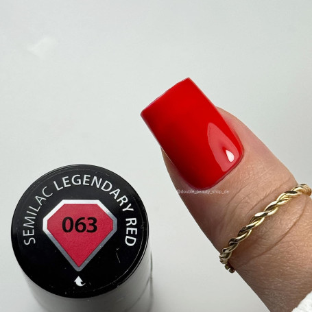 063 Legendary Red - UV Nagellack 7ml Semilac