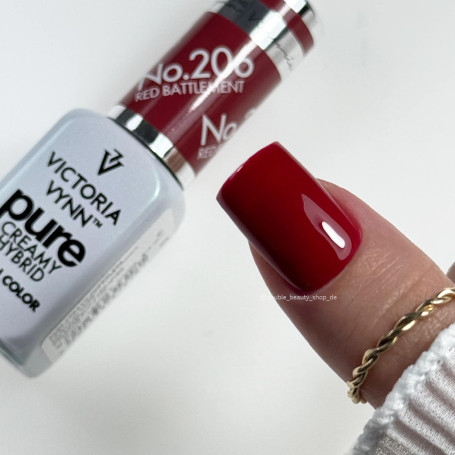 206 Red Battlement — Gel polish Pure Creamy 8ml VICTORIA VYNN