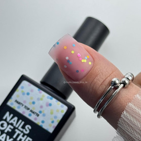 Party Top Matt - Top Coat (No Wipe) 10ml NAILS OF THE DAY 2