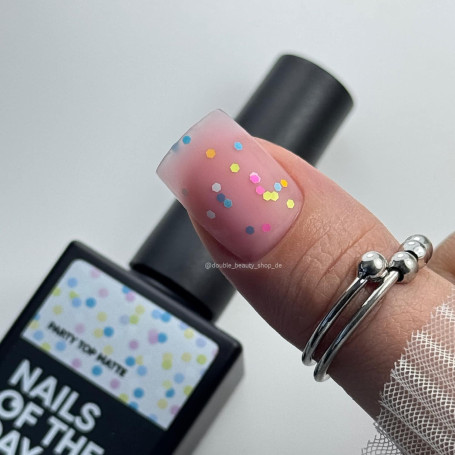 Party Top Matt - Top Coat (No Wipe) 10ml NAILS OF THE DAY