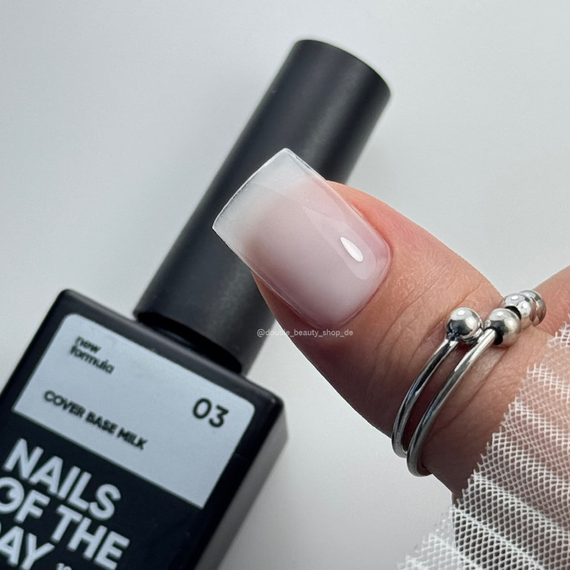 03 MILK - Cover Base Coat 10ml NAILS OF THE DAY-Online-Shop-Double Beauty Shop