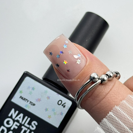 04 PARTY TOP - Top Coat (No Wipe) 10ml NAILS OF THE DAY