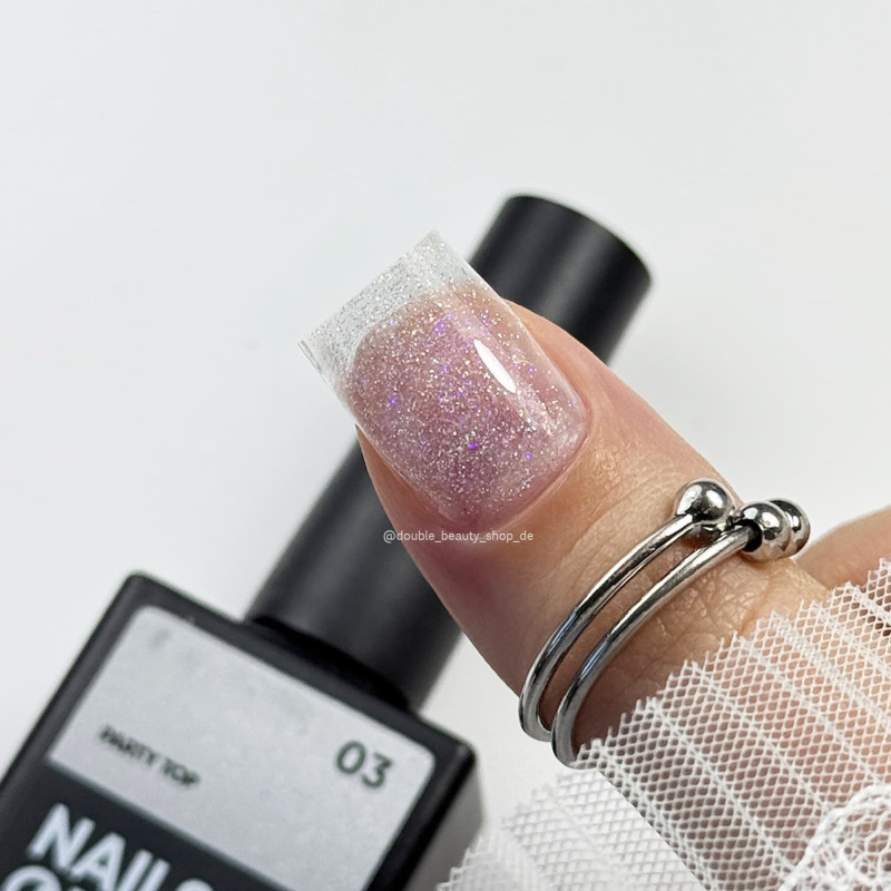 03 PARTY TOP - Top Coat (No Wipe) 10ml NAILS OF THE DAY-Online-Shop-Double Beauty Shop