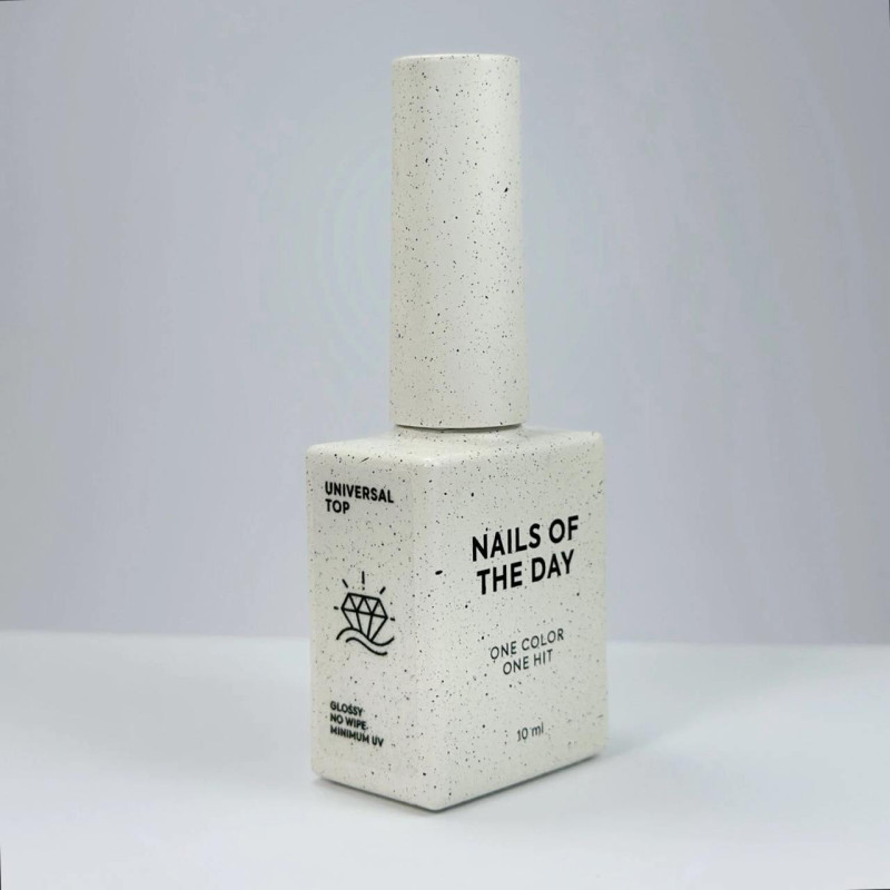 UNIVERSAL - Top Coat (No Wipe, Minimum UV) 10ml NAILS OF THE DAY-Online-Shop-Double Beauty Shop