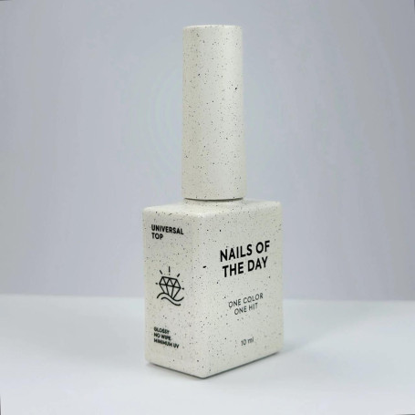 UNIVERSAL - Top Coat (No Wipe, Minimum UV) 10ml NAILS OF THE DAY