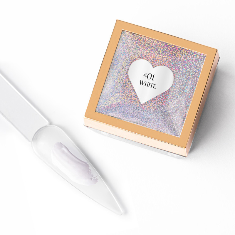 WHITE - Art Gel Paste 5ml MOLLYLAC-ART GEL-Double Beauty Shop