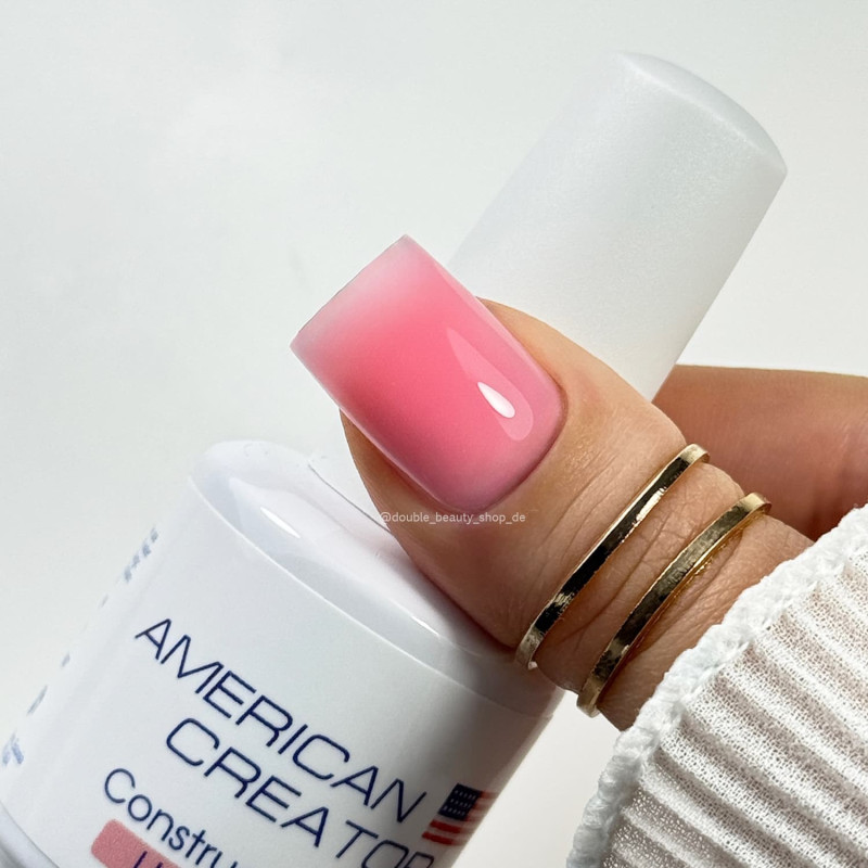 Light Pink - Construction Gel 15ml AMERICAN CREATOR-GEL IN THE BOTTLE-Double Beauty Shop