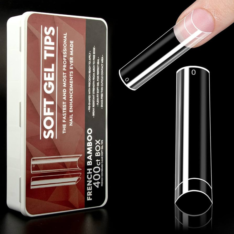 French Bamboo - Soft gel Tips 400 Stk NailArt-TIPS-Double Beauty Shop