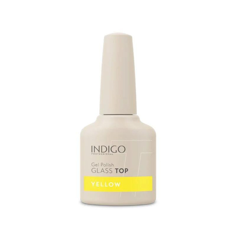 Yellow - GLASS TOP COAT (No Wipe) 7ml-Top-Double Beauty Shop