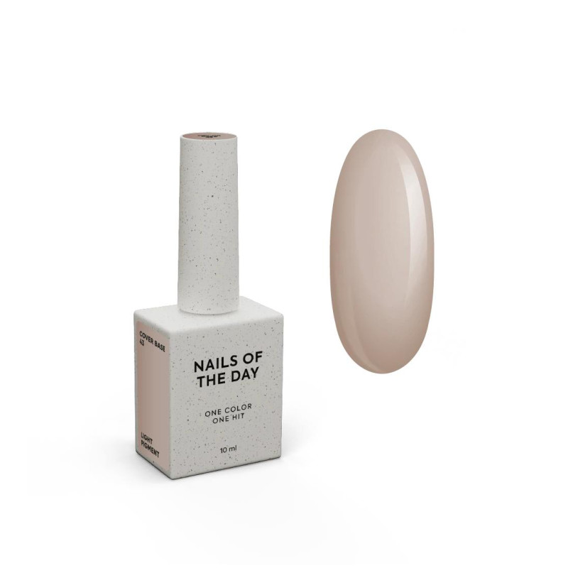 43 Light Pigment - Cover Base Coat 10ml NAILS OF THE DAY-Online-Shop-Double Beauty Shop