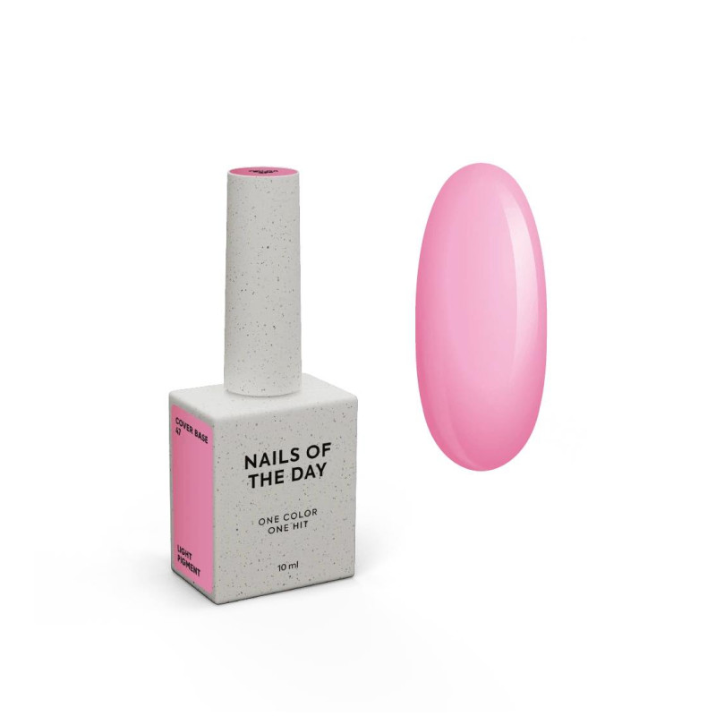 47 Light Pigment - Cover Base Coat 10ml NAILS OF THE DAY-Online-Shop-Double Beauty Shop