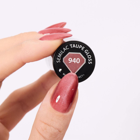 940 Taupe Gloss - Cat Eye UV Nagellack 7ml Semilac