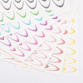 8 colors - FRENCH Ombre Sliders