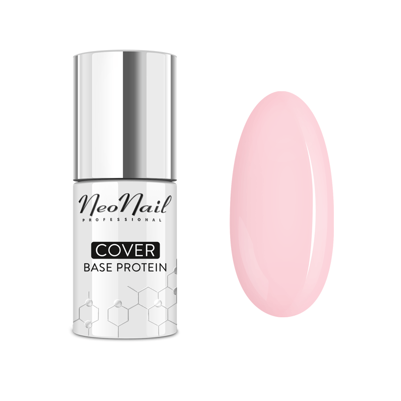 NUDE ROSE - Cover Base Protein (Base Coat) 7,2 ml Neonail-Base-Double Beauty Shop