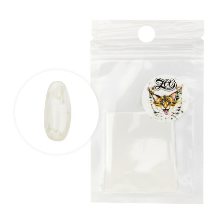 WEIß MATT - Nailart Folie ZooNail