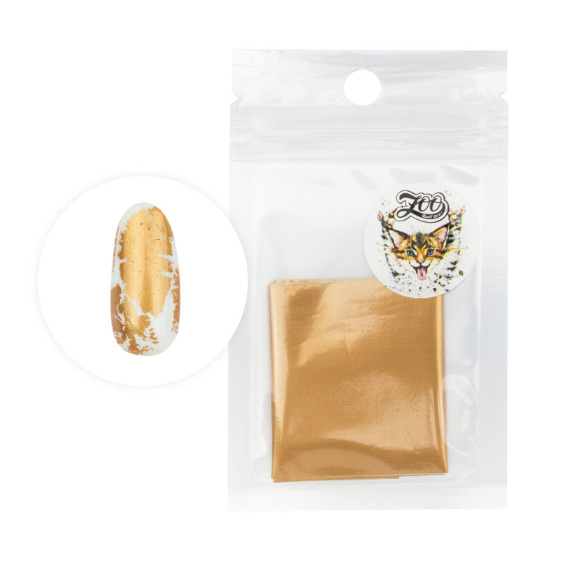 GOLD MATT - Nailart Folie  ZooNail